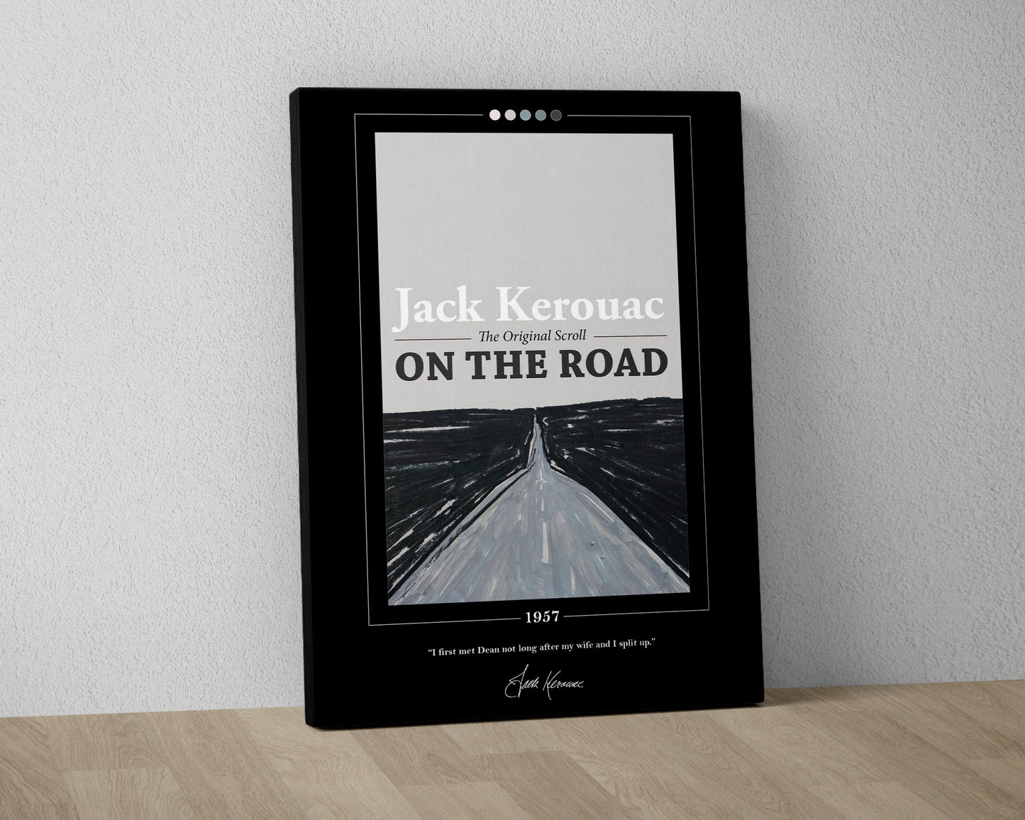 On The Road Book Cover Poster | Jack Kerouac, On The Road Poster, On The Road Print, Book Posters, Canvas Print, Book Art, Book Lover Gift