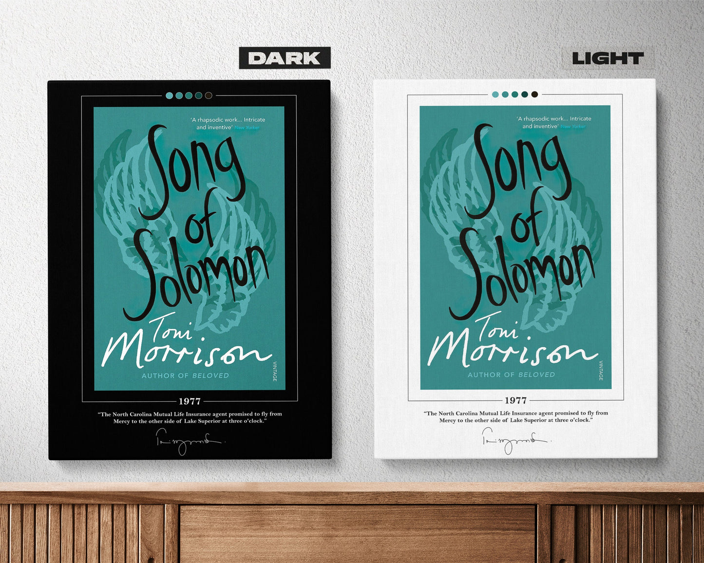 Song of Solomon Book Cover Poster | Toni Morrison, Song of Solomon Poster, Song of Solomon Print, Book Poster, Canvas Print, Book Lover Gift