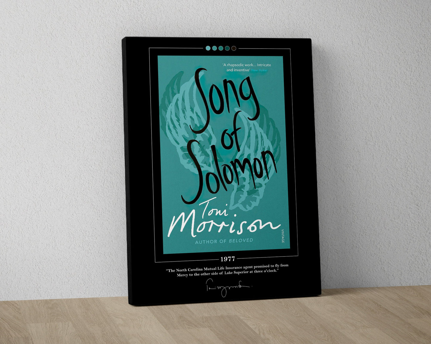 Song of Solomon Book Cover Poster | Toni Morrison, Song of Solomon Poster, Song of Solomon Print, Book Poster, Canvas Print, Book Lover Gift