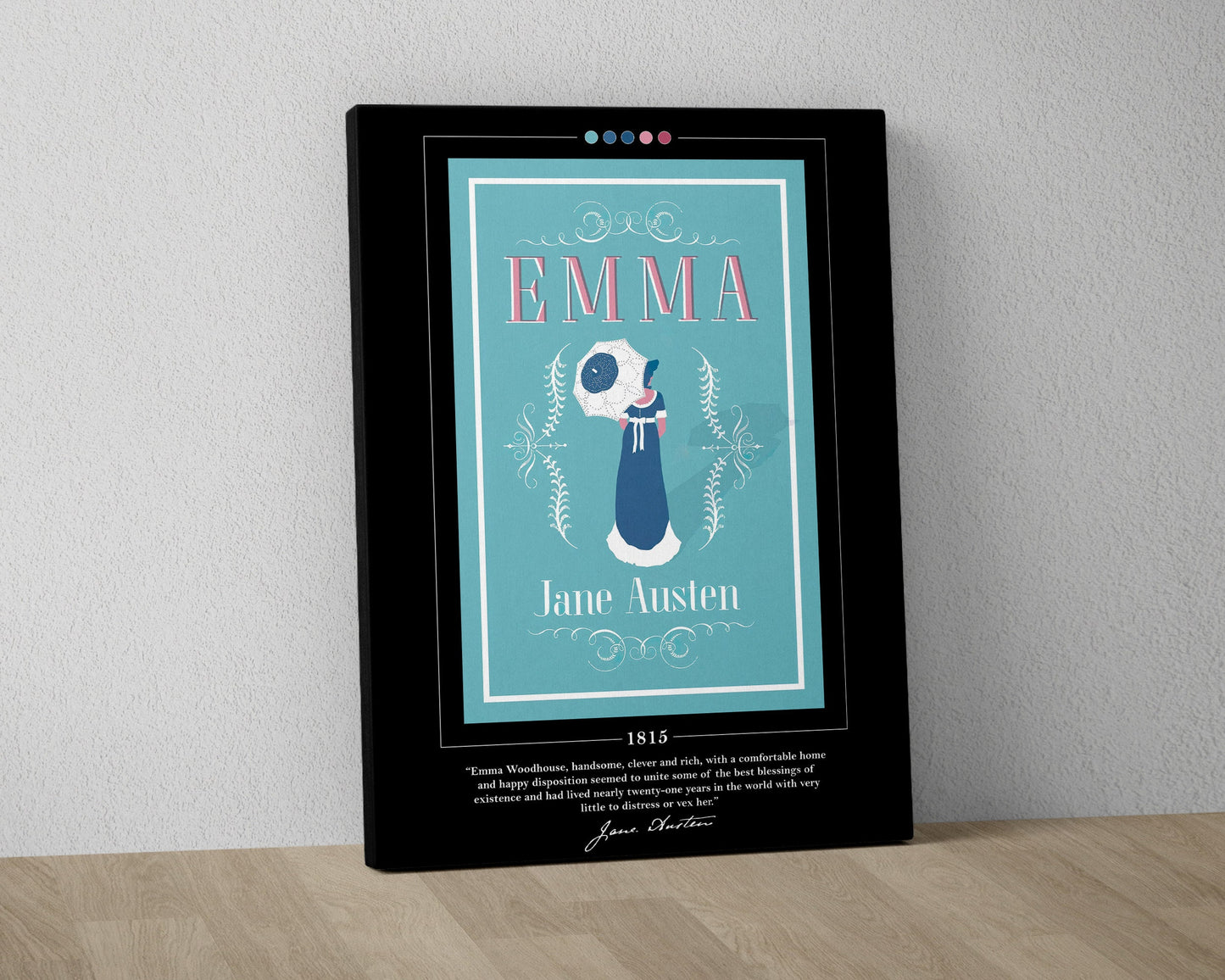 Emma Book Cover Poster | Jane Austen, Emma Poster, Emma Print, Book Posters, Book Prints, Canvas Print, Book Art, Book Lover Gift