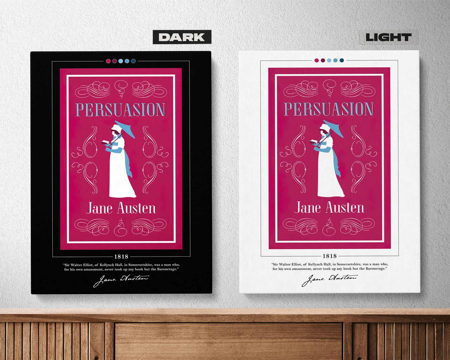 Persuasion Book Cover Poster | Jane Austen, Persuasion Poster, Persuasion Print, Book Posters, Canvas Print, Book Art, Book Lover Gift