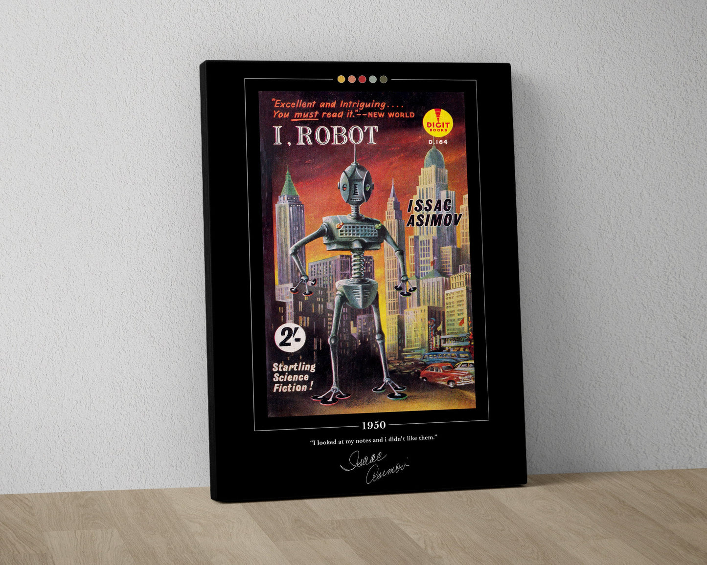 I Robot Book Cover Poster | Isaac Asimov, I Robot Poster, I Robot Print, Book Posters, Book Prints, Canvas Print, Book Art, Book Lover Gift