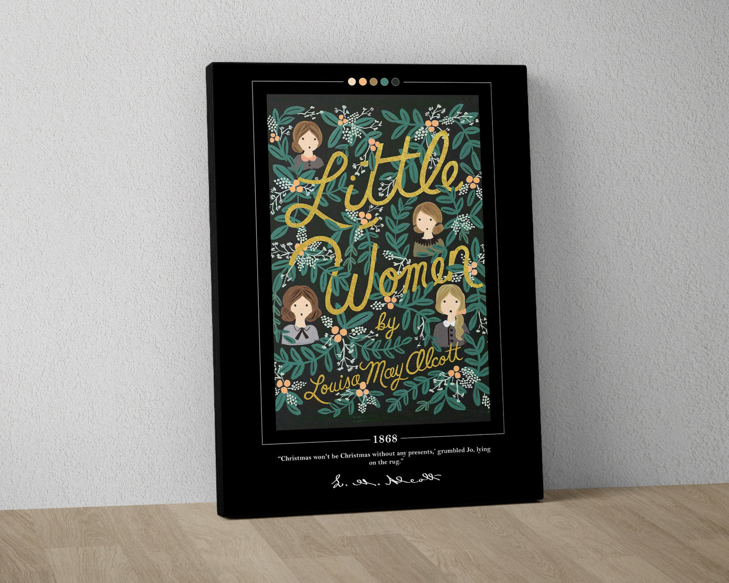 Little Women Book Cover Poster | Louisa May Alcott, Little Women Poster, Little Women Print, Book Posters, Canvas Print, Book Lover Gift