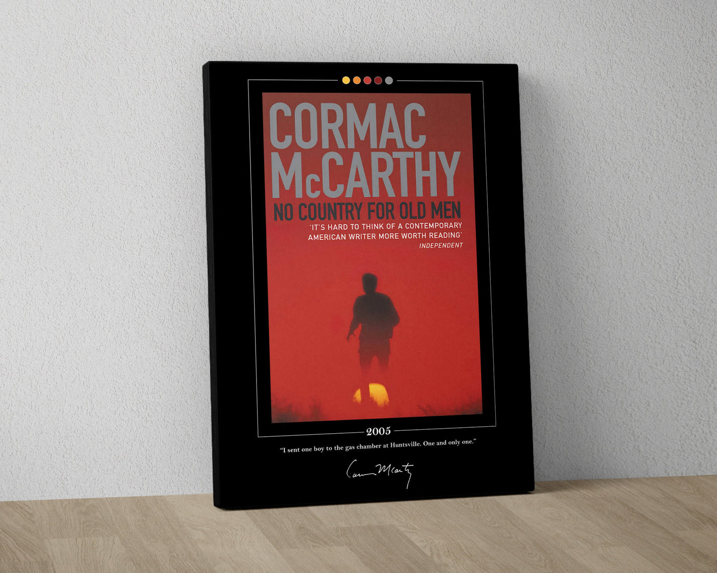 No Country for Old Men Book Cover Poster | Cormac McCarthy, No Country for Old Men Poster, Book Posters, Canvas Wall Art, Book Lover Gift
