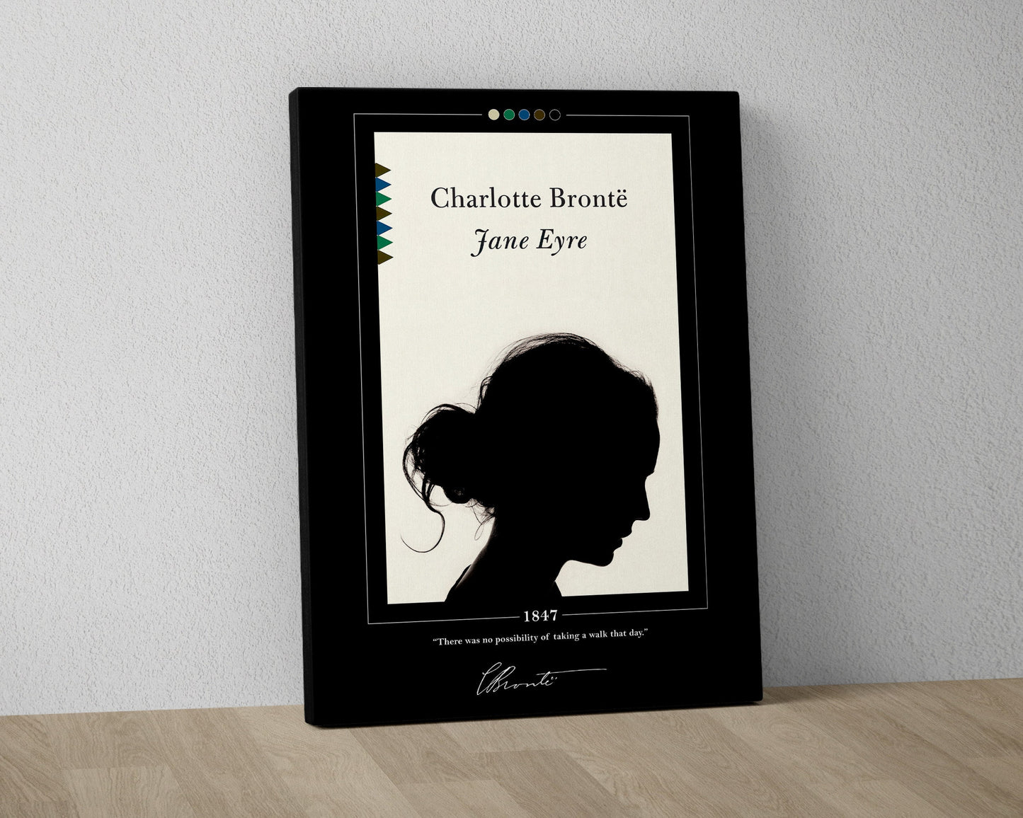 Jane Eyre Book Cover Poster | Charlotte Bronte, Jane Eyre Poster, Jane Eyre Print, Book Posters, Book Art, Canvas Print, Book Lover Gift