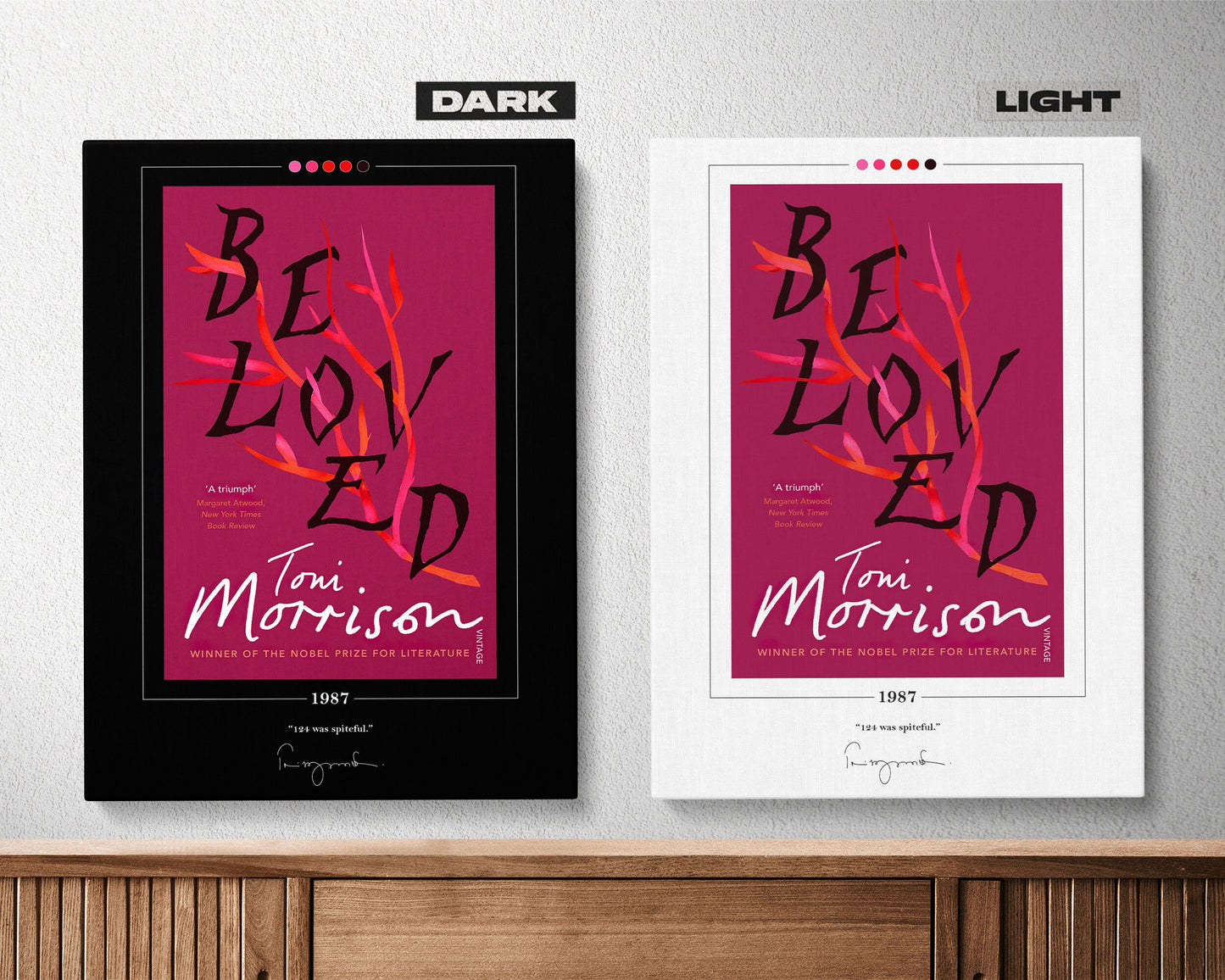 Beloved Book Cover Poster | Toni Morrison, Beloved Poster, Beloved Print, Book Posters, Canvas Wall Art, Book Art, Book Lover Gift