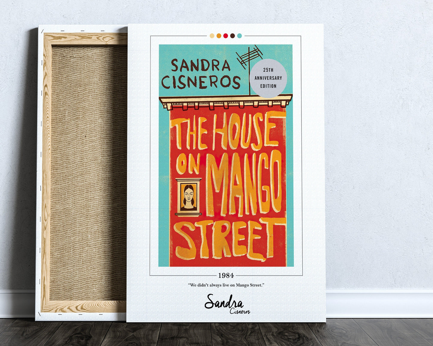 The House on Mango Street Book Cover Poster | Sandra Cisneros, The House on Mango Street Poster, Book Posters, Canvas Print, Book Lover Gift