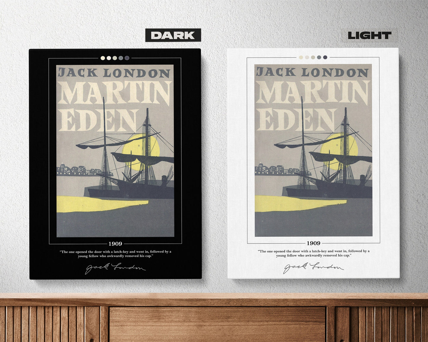 Martin Eden Book Cover Poster | Jack London, Martin Eden Poster, Martin Eden Print, Book Posters, Canvas Wall Art, Book Art, Book Lover Gift