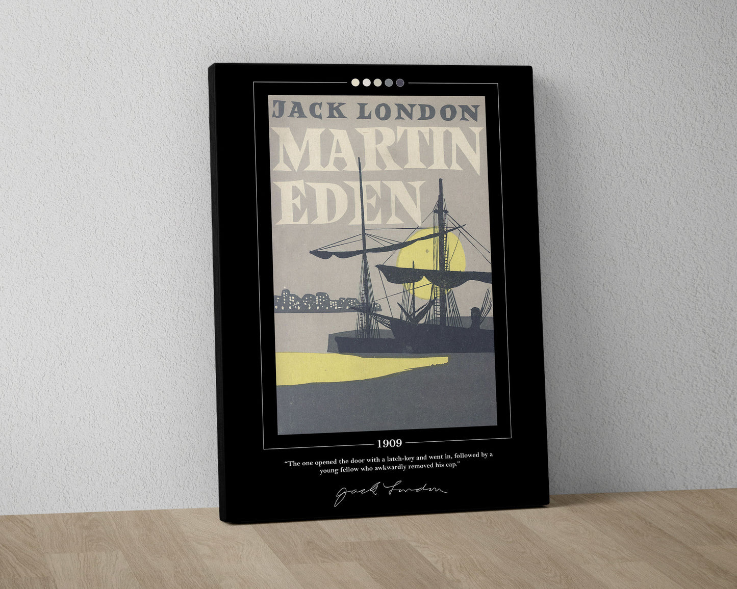 Martin Eden Book Cover Poster | Jack London, Martin Eden Poster, Martin Eden Print, Book Posters, Canvas Wall Art, Book Art, Book Lover Gift