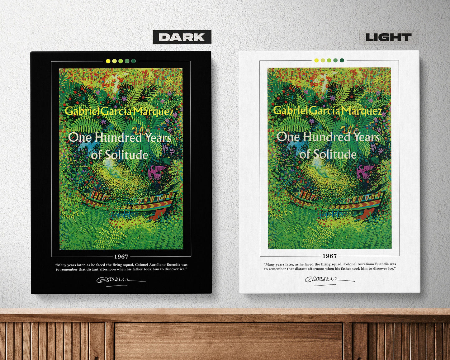 One Hundred Years of Solitude Book Cover Poster | Gabriel Garcia Marquez, One Hundred Years of Solitude Poster, Book Posters, Canvas Print