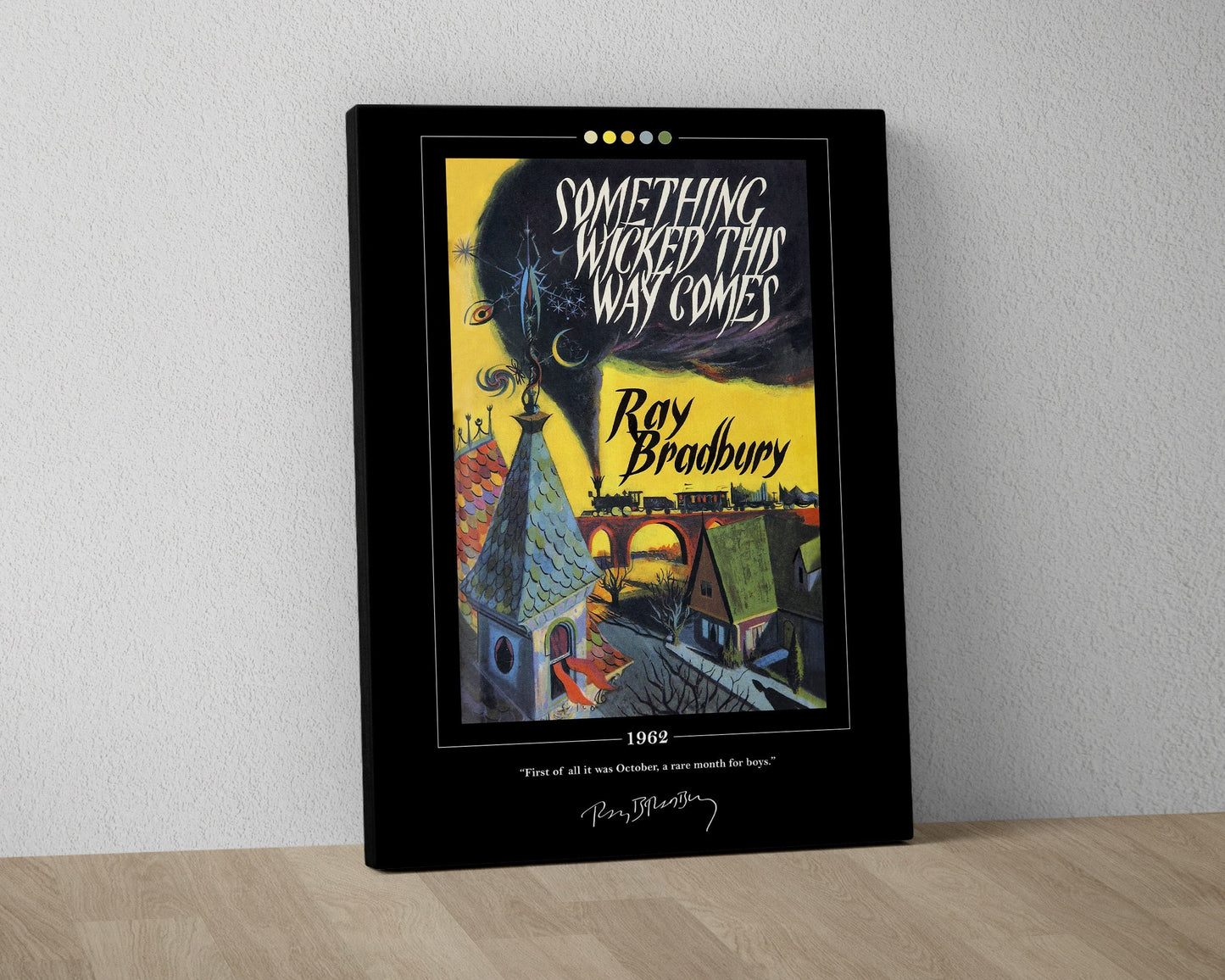Something Wicked This Way Comes Book Cover Poster | Ray Bradbury, Something Wicked This Way Comes Poster, Book Posters, Canvas Wall Art