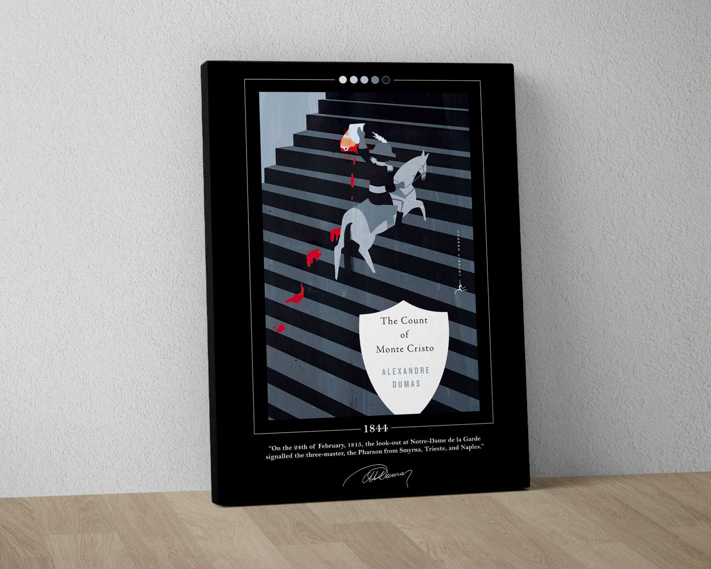The Count of Monte Cristo Book Cover Poster | Alexandre Dumas, The Count of Monte Cristo Poster, Book Posters, Book Art, Canvas Wall Art