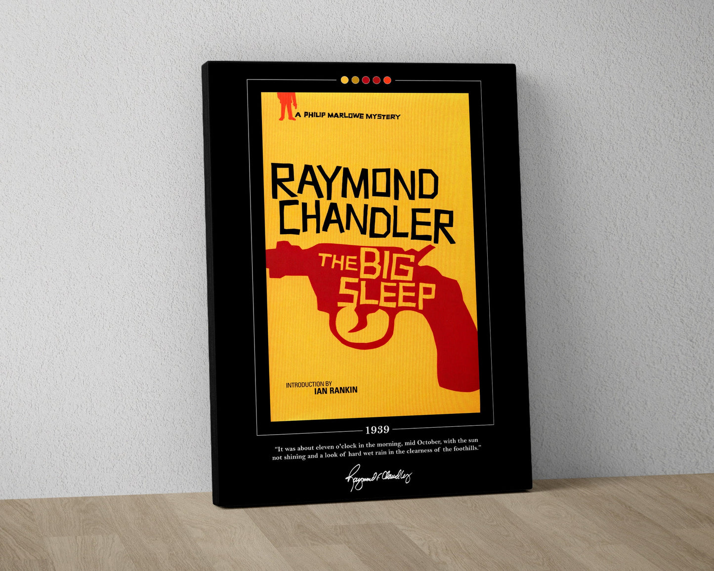The Big Sleep Book Cover Poster | Raymond Chandler, The Big Sleep Poster, The Big Sleep Print, Book Posters, Canvas Print, Book Lover Gift