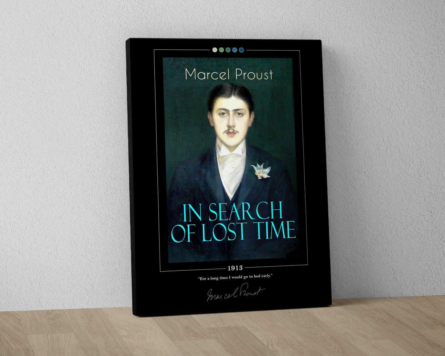 In Search of Lost Time Book Cover Poster | Marcel Proust, In Search of Lost Time Poster, Book Poster, Book Art, Canvas Print, Literary Gifts