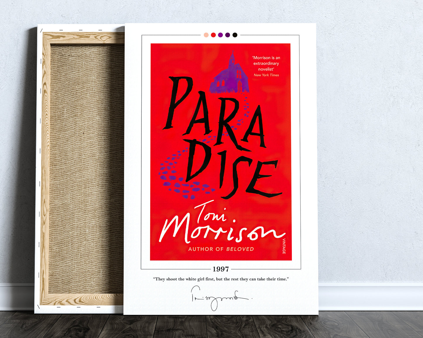 Paradise Book Cover Poster | Toni Morrison, Paradise Poster, Paradise Print, Book Posters, Canvas Wall Art, Book Art, Book Lover Gift