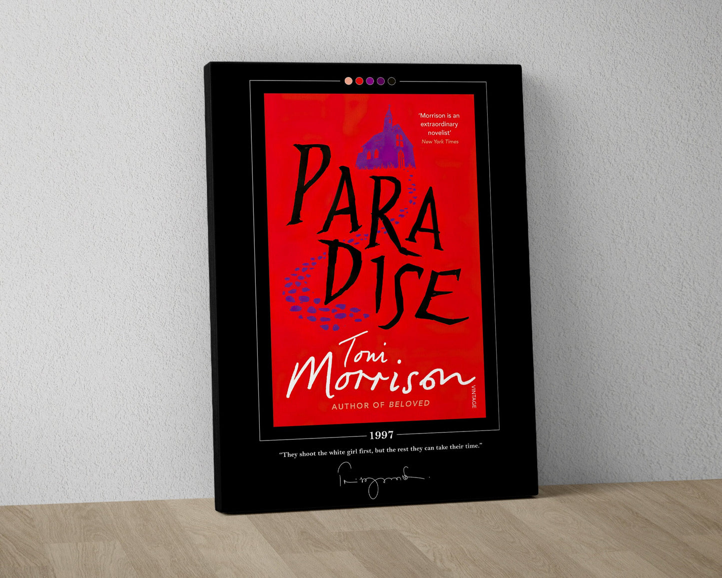 Paradise Book Cover Poster | Toni Morrison, Paradise Poster, Paradise Print, Book Posters, Canvas Wall Art, Book Art, Book Lover Gift