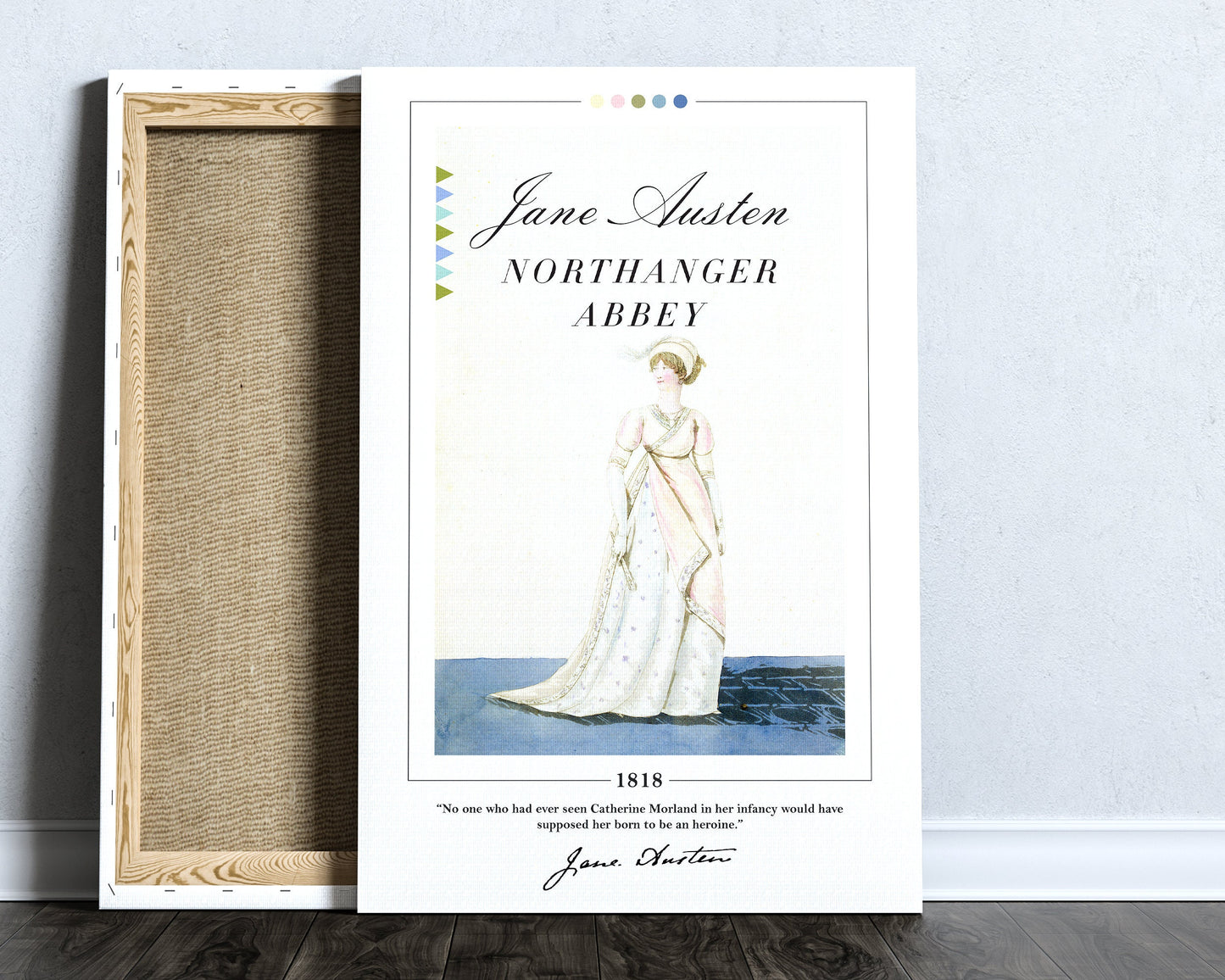 Northanger Abbey Book Cover Poster | Jane Austen, Northanger Abbey Poster, Book Posters, Canvas Wall Art, Book Art, Book Lover Gift