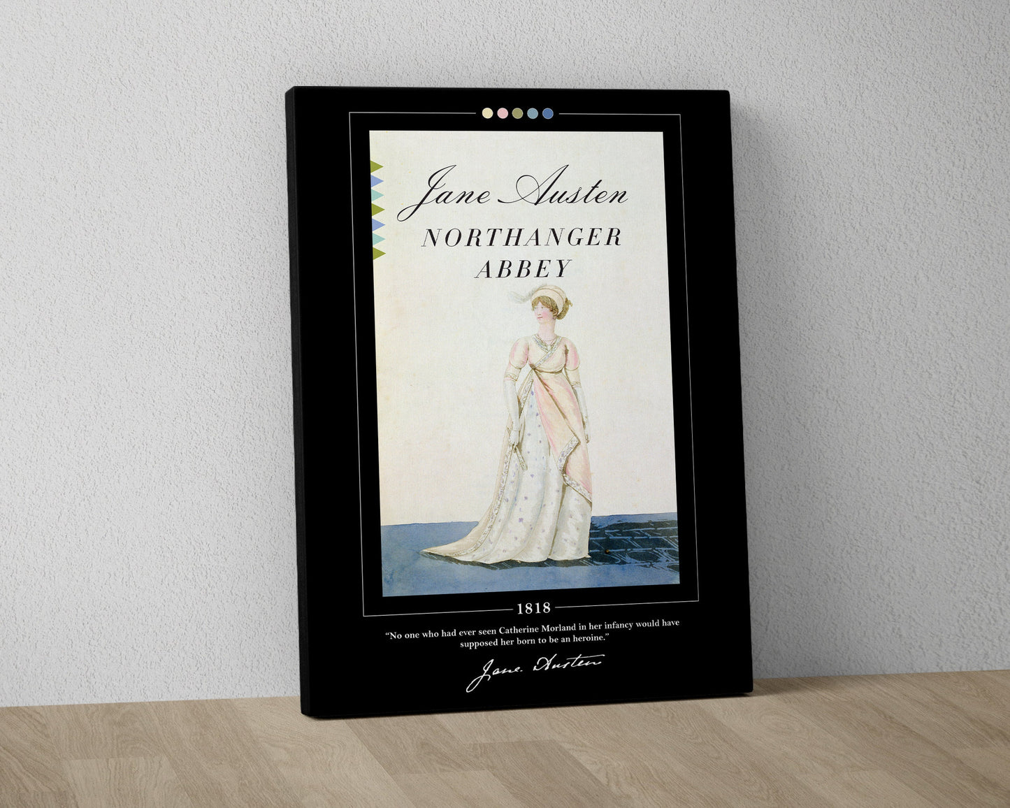 Northanger Abbey Book Cover Poster | Jane Austen, Northanger Abbey Poster, Book Posters, Canvas Wall Art, Book Art, Book Lover Gift