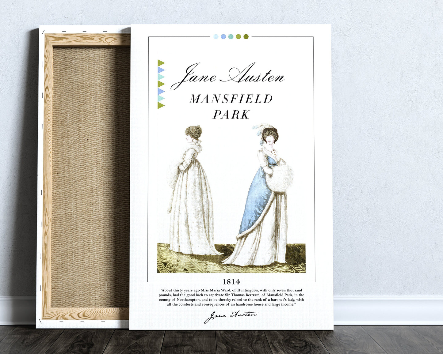 Mansfield Park Book Cover Poster | Jane Austen, Mansfield Park Poster, Mansfield Park Print, Book Posters, Canvas Wall Art, Book Lover Gift