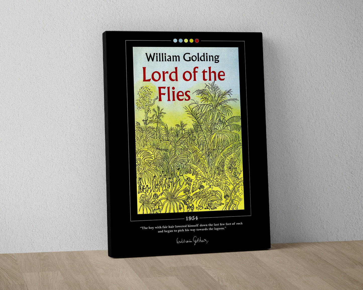 Lord of the Flies Book Cover Poster | William Golding, Lord of the Flies Poster, Lord of the Flies Print, Book Posters, Canvas Wall Art