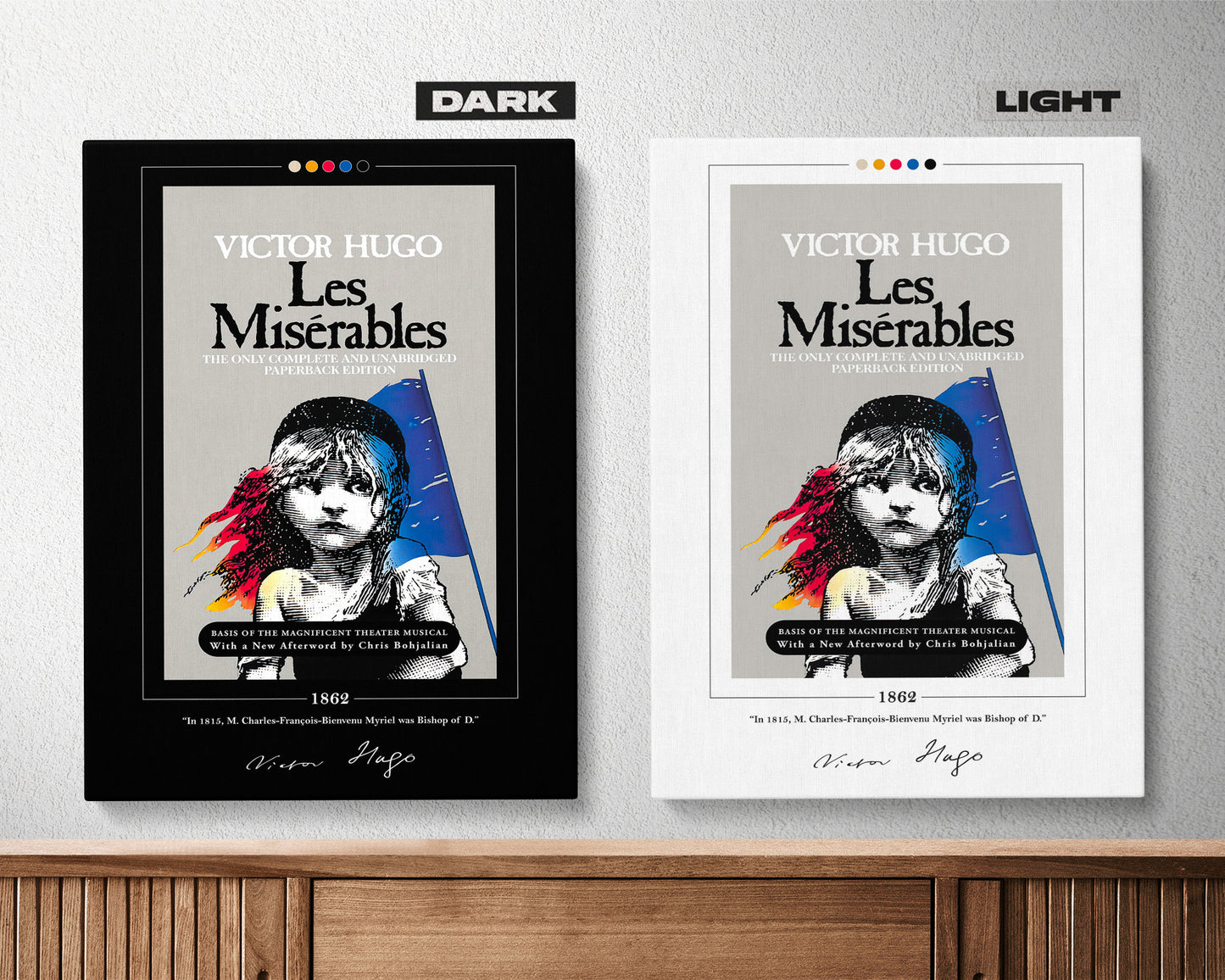 Les Miserables Book Cover Poster | Victor Hugo, Les Miserables Poster, Les Miserables Print, Book Posters, Book Art, Canvas Wall Art