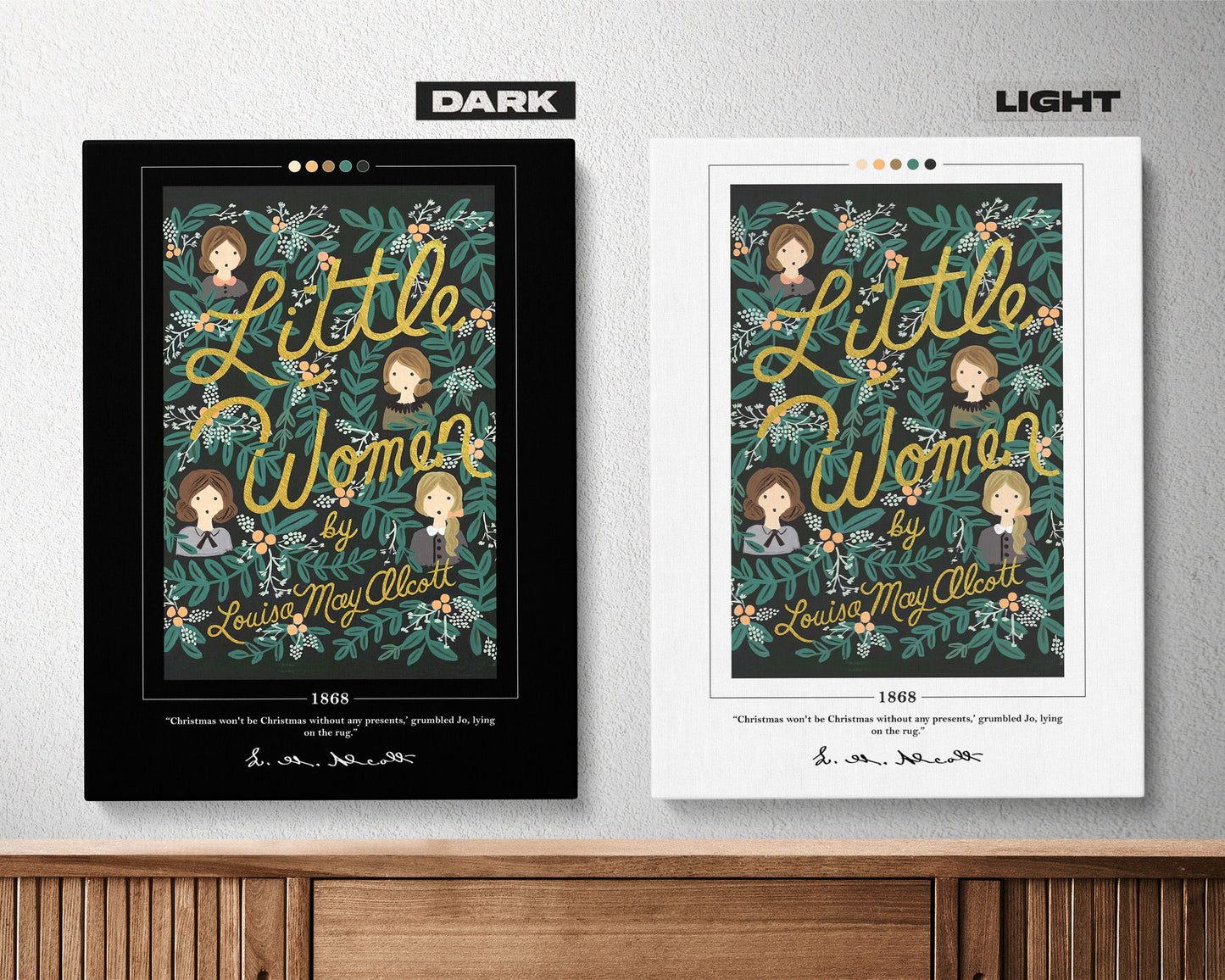 Little Women Book Cover Poster | Louisa May Alcott, Little Women Poster, Little Women Print, Book Posters, Canvas Print, Book Lover Gift