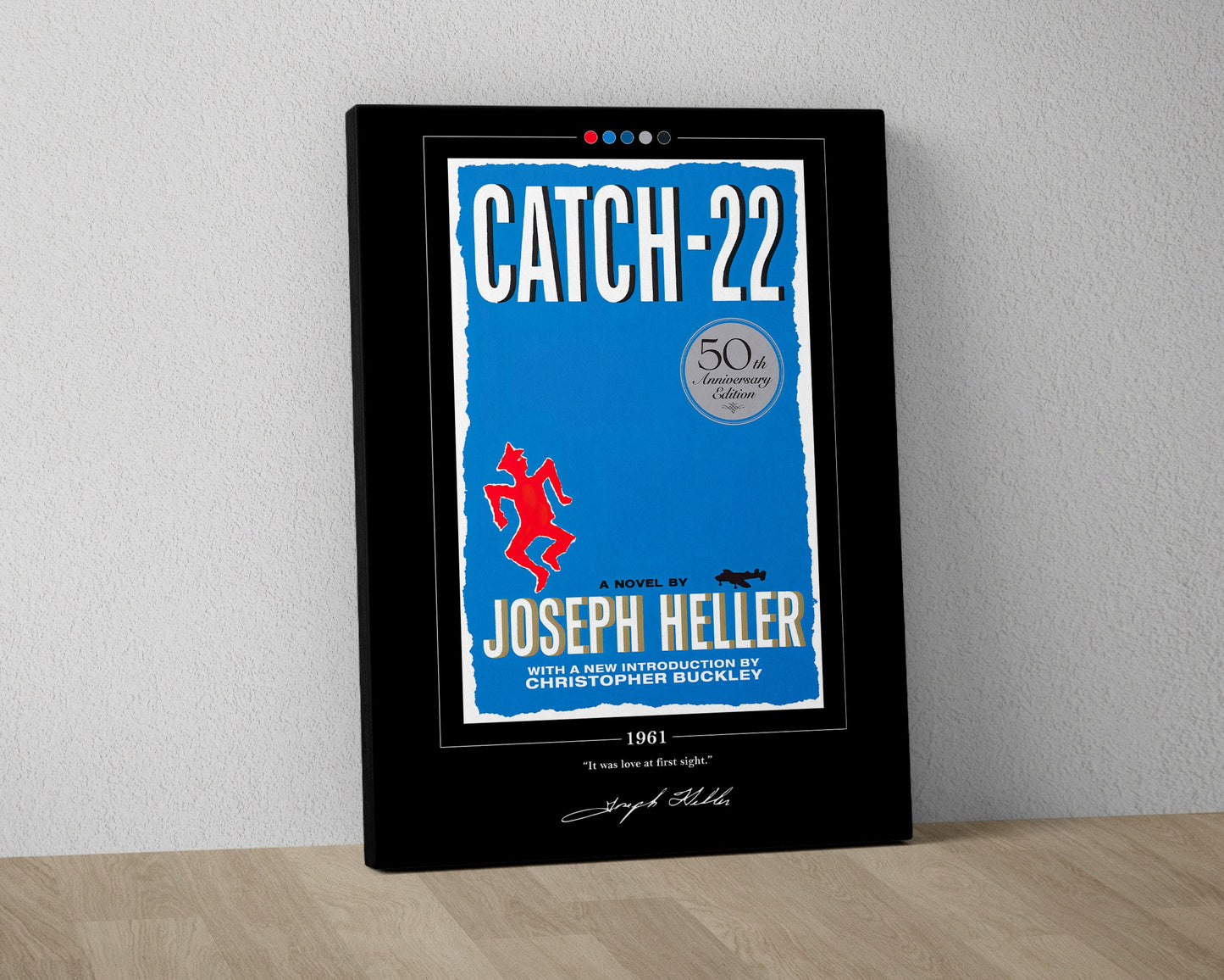 Catch 22 Book Cover Poster | Joseph Heller, Catch 22 Poster, Catch 22 Print, Book Posters, Book Art, Canvas Wall Art, Book Lover Gift