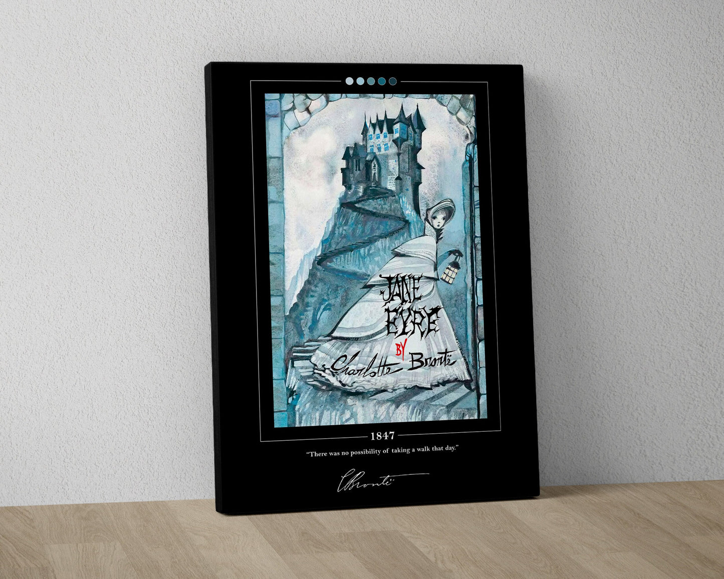 Jane Eyre Book Cover Poster | Charlotte Bronte, Jane Eyre Poster, Jane Eyre Print, Book Posters, Book Art, Canvas Wall Art, Book Lover Gift