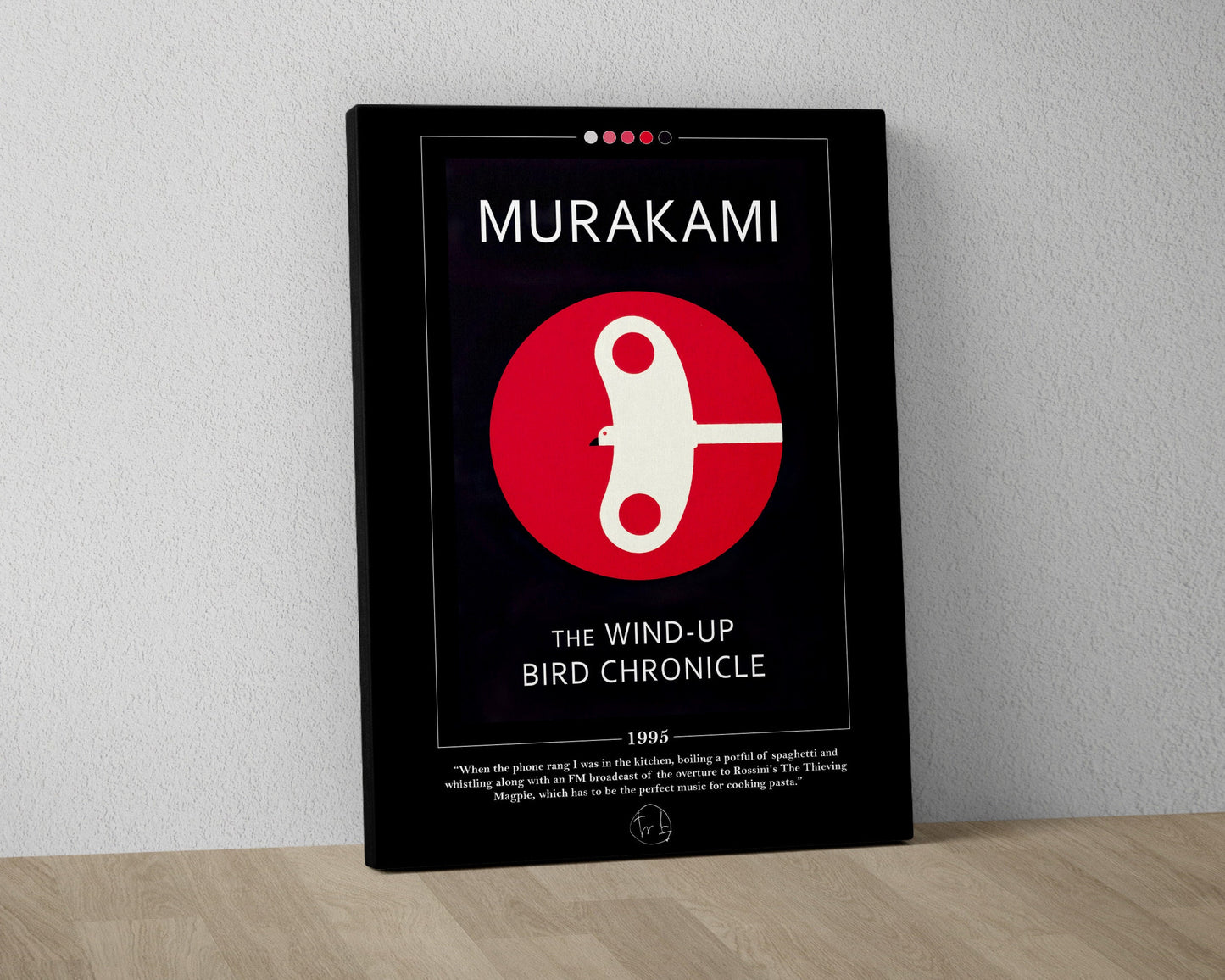The Wind Up Bird Chronicle Book Cover Poster | Haruki Murakami, The Wind Up Bird Chronicle Poster, Book Posters, Book Art, Canvas Wall Art