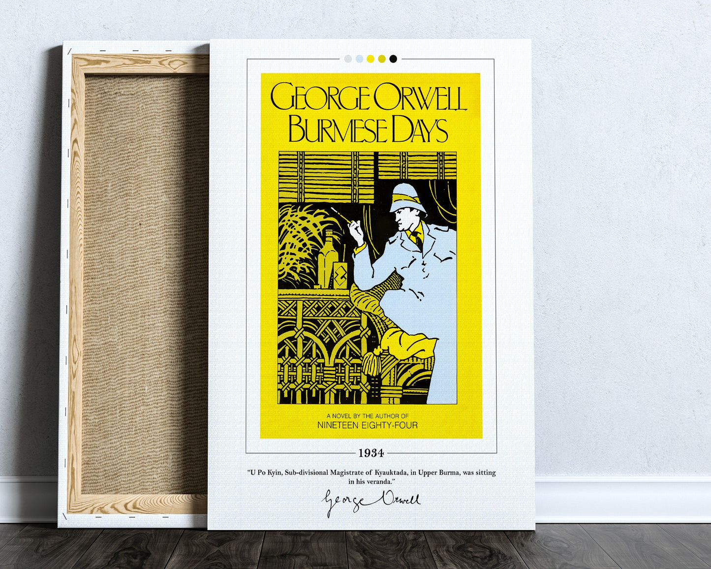 Burmese Days Book Cover Poster | George Orwell, Burmese Days Poster, Burmese Days Print, Book Posters, Canvas Print, Book Lover Gift
