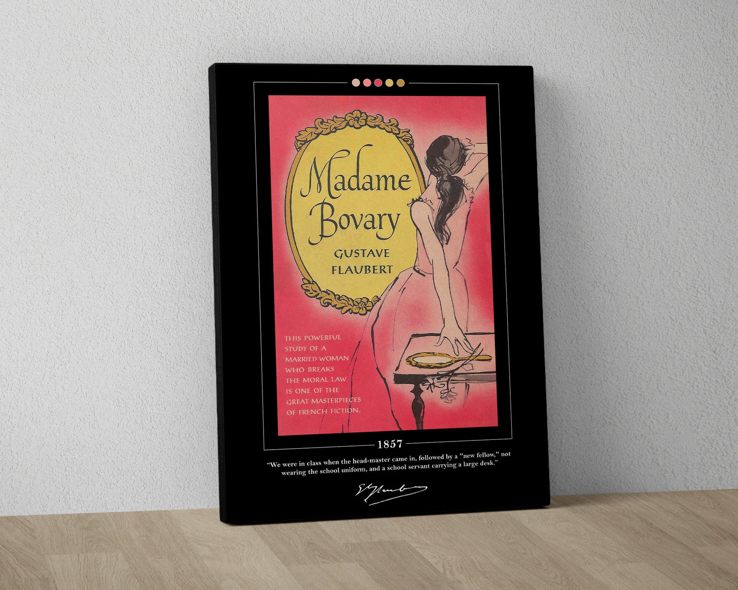 Madame Bovary Book Cover Poster | Gustave Flaubert, Madame Bovary Poster, Madame Bovary Print, Book Posters, Canvas Print, Book Lover Gift