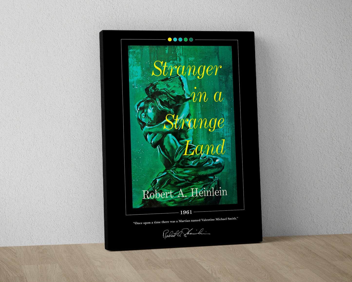 Stranger in a Strange Land Book Cover Poster | Robert A. Heinlein, Stranger in a Strange Land Poster, Book Posters, Canvas Wall Art