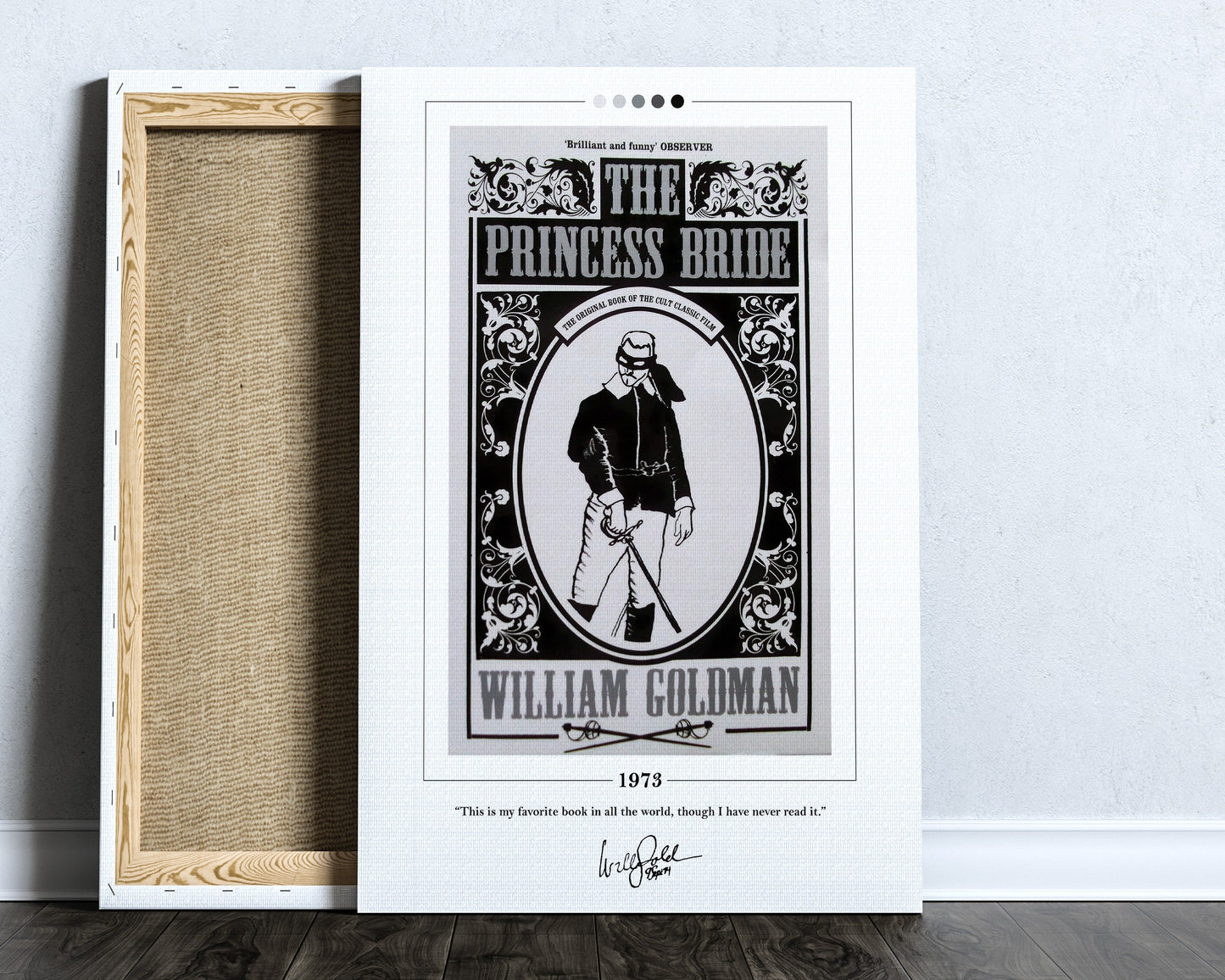 The Princess Bride Book Cover Poster | William Goldman, The Princess Bride Poster, Book Posters, Canvas Wall Art, Book Art, Book Lover Gift