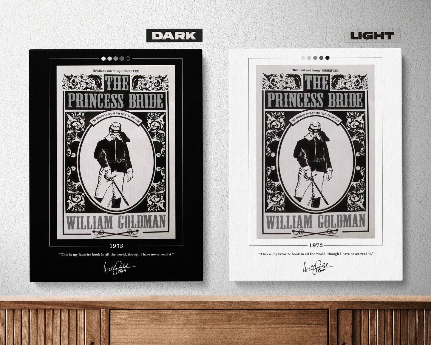 The Princess Bride Book Cover Poster | William Goldman, The Princess Bride Poster, Book Posters, Canvas Wall Art, Book Art, Book Lover Gift
