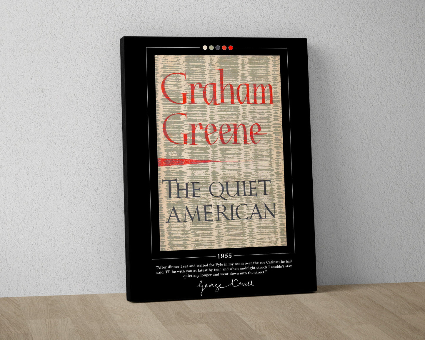 The Quiet American Book Cover Poster | Graham Greene, The Quiet American Poster, Book Posters, Canvas Wall Art, Book Art, Book Lover Gift