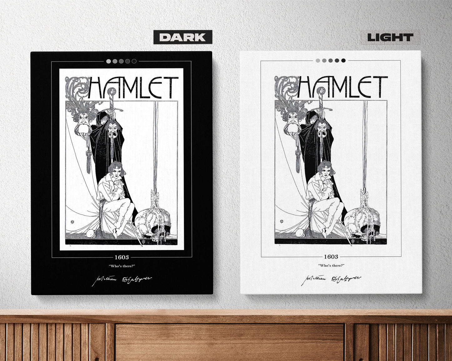 Hamlet Book Cover Poster | William Shakespeare, Hamlet Poster, Hamlet Print, Book Posters, Canvas Wall Art, Book Art, Book Lover Gift