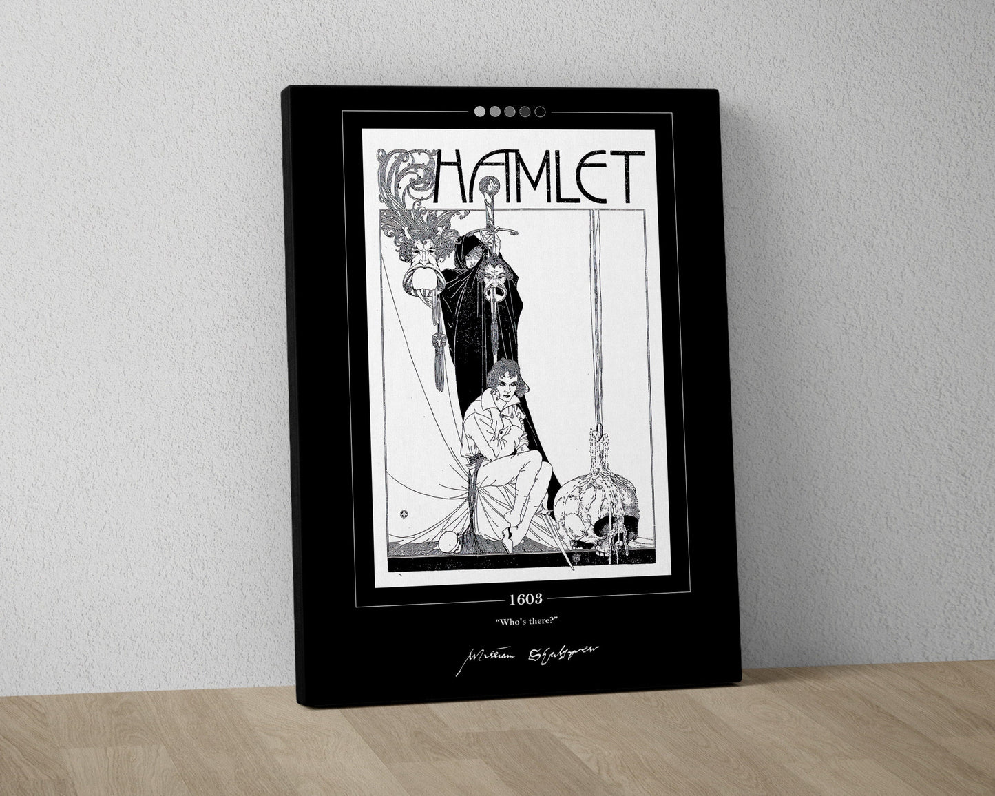 Hamlet Book Cover Poster | William Shakespeare, Hamlet Poster, Hamlet Print, Book Posters, Canvas Wall Art, Book Art, Book Lover Gift