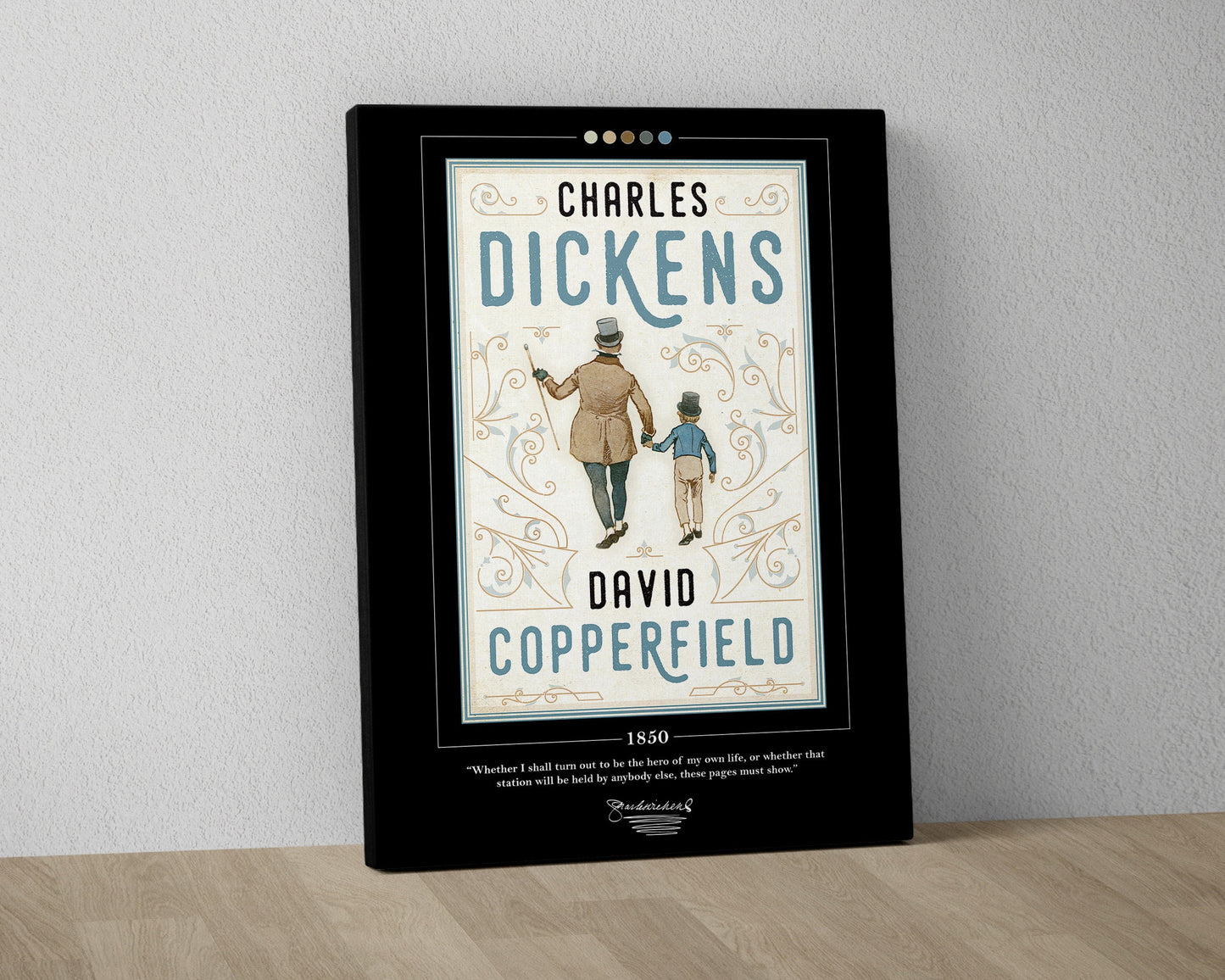David Copperfield Book Cover Poster | Charles Dickens, David Copperfield Poster, Book Posters, Canvas Wall Art, Book Art, Book Lover Gift
