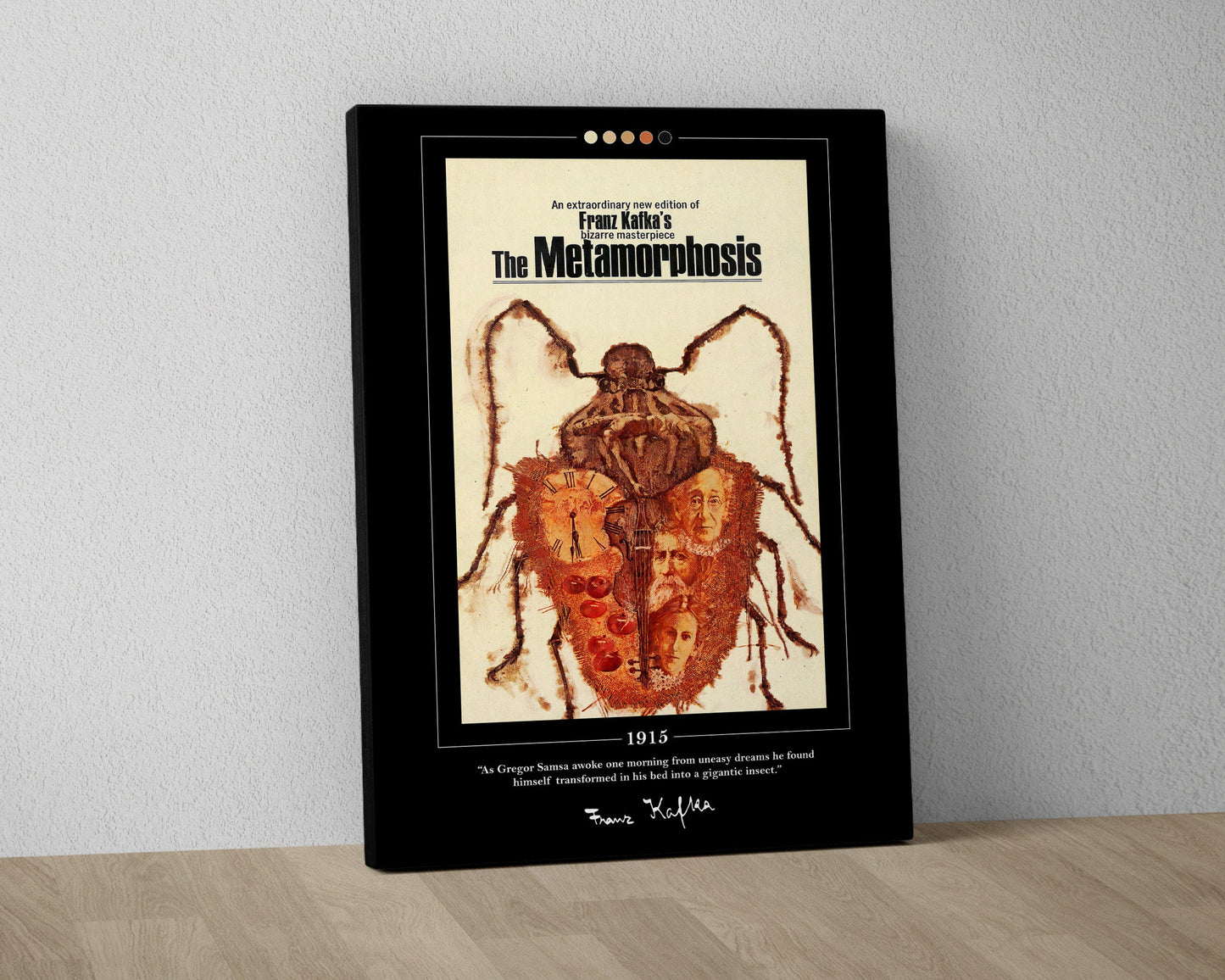The Metamorphosis Book Cover Poster | Franz Kafka, Metamorphosis Poster, Metamorphosis Print, Book Posters, Canvas Wall Art, Book Lover Gift