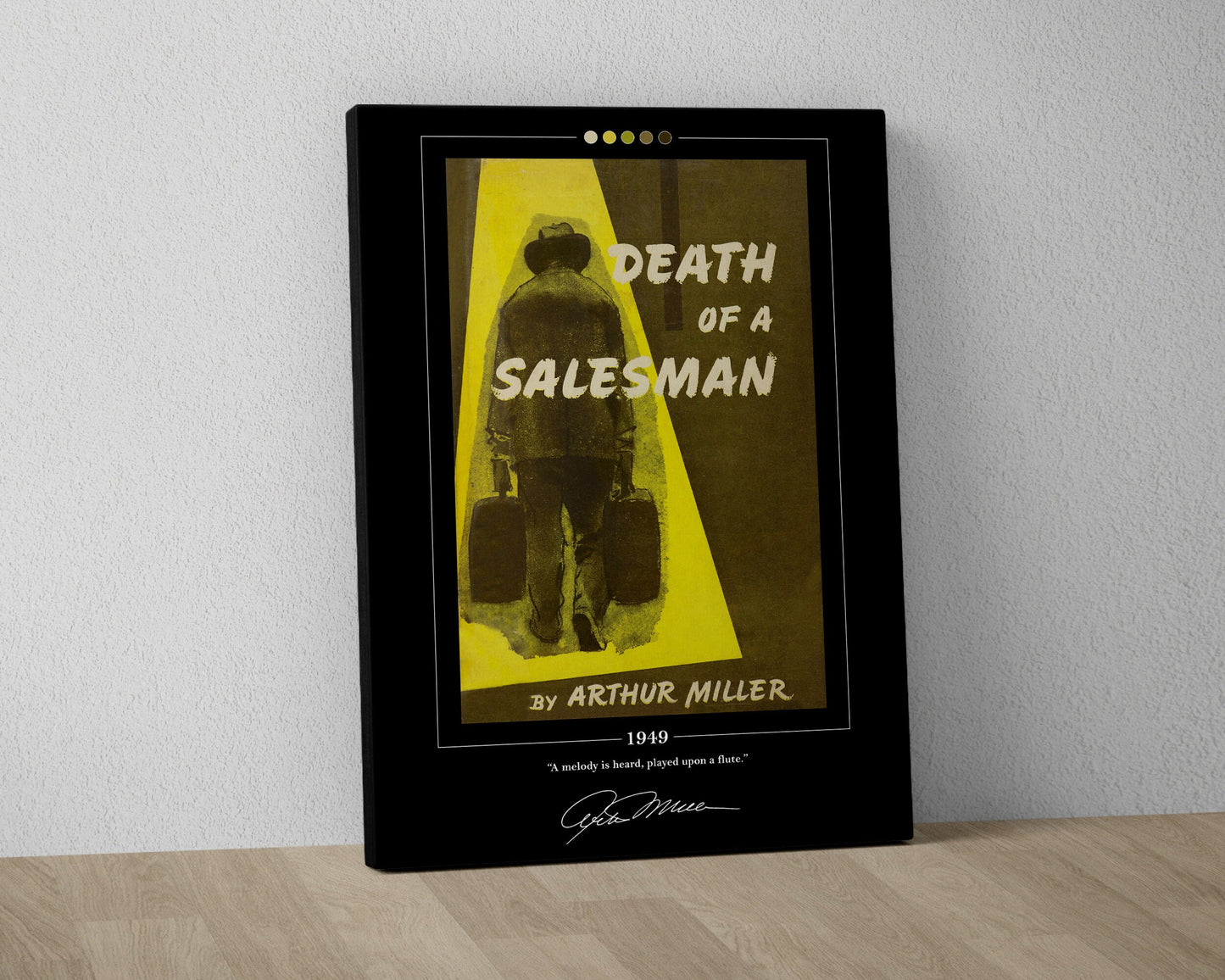 Death of a Salesman Book Cover Poster | Arthur Miller, Death of a Salesman Poster, Book Posters, Book Art, Canvas Wall Art, Book Lover Gift