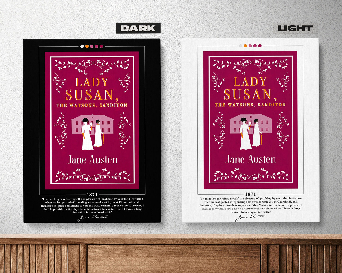 Lady Susan Book Cover Poster | Jane Austen, Lady Susan Poster, Lady Susan Print, Book Posters, Canvas Wall Art, Book Art, Book Lover Gift