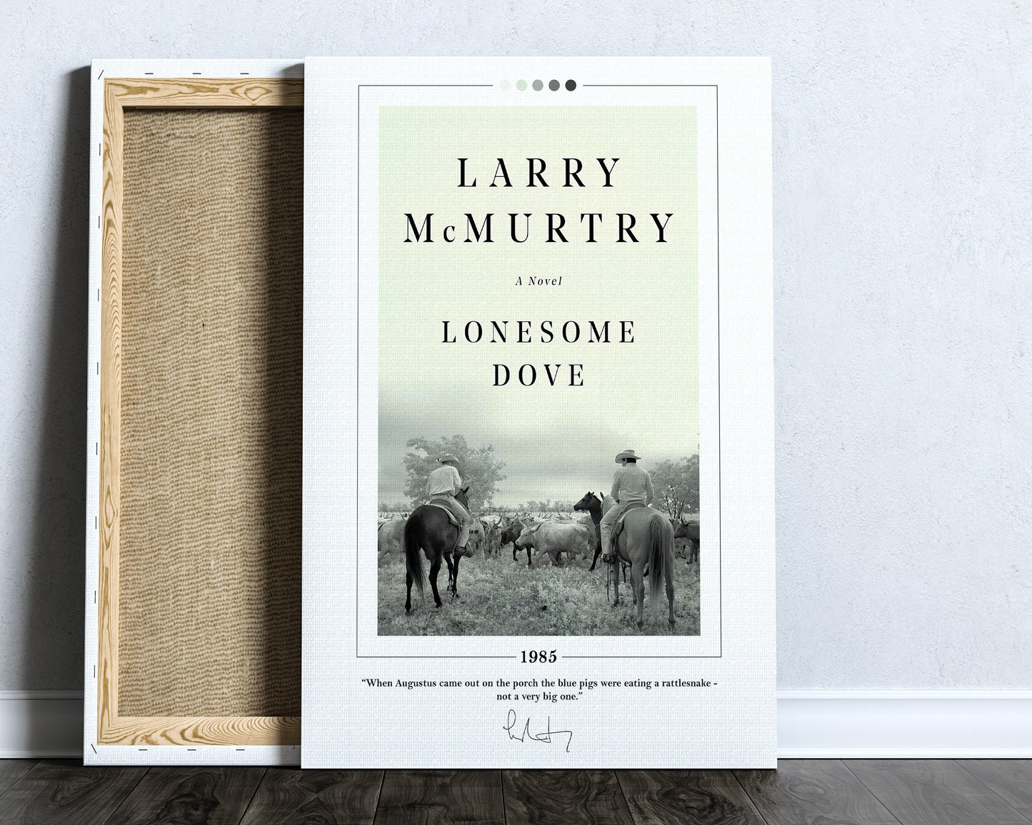 Lonesome Dove Book Cover Poster | Larry McMurtry, Lonesome Dove Poster, Lonesome Dove Print, Book Posters, Canvas Wall Art, Book Lover Gift