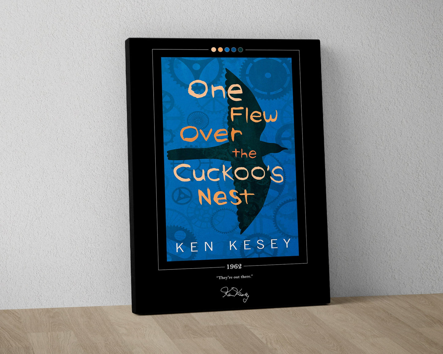 One Flew Over the Cuckoo's Nest Book Cover Poster | Ken Kesey, One Flew Over the Cuckoo's Nest Poster, Book Posters, Book Lover Gift