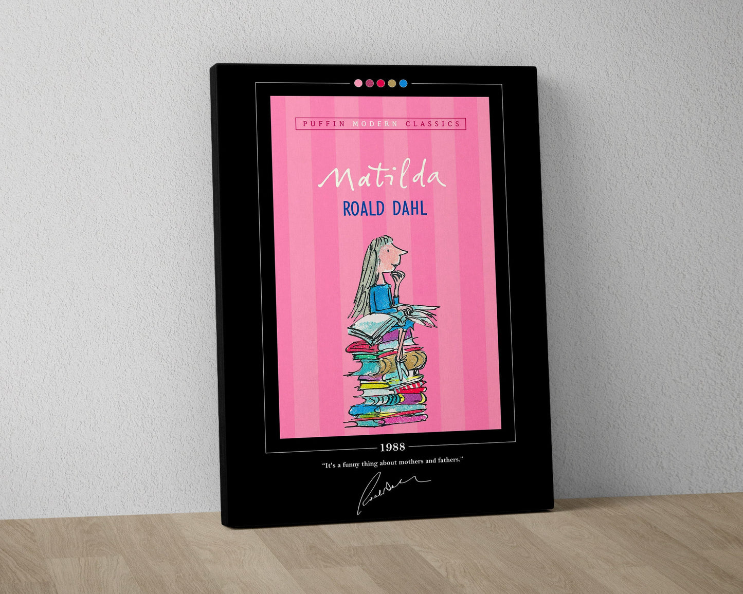 Matilda Book Cover Poster | Roald Dahl, Matilda Poster, Matilda Print, Book Posters, Book Prints, Canvas Wall Art, Book Art, Book Lover Gift