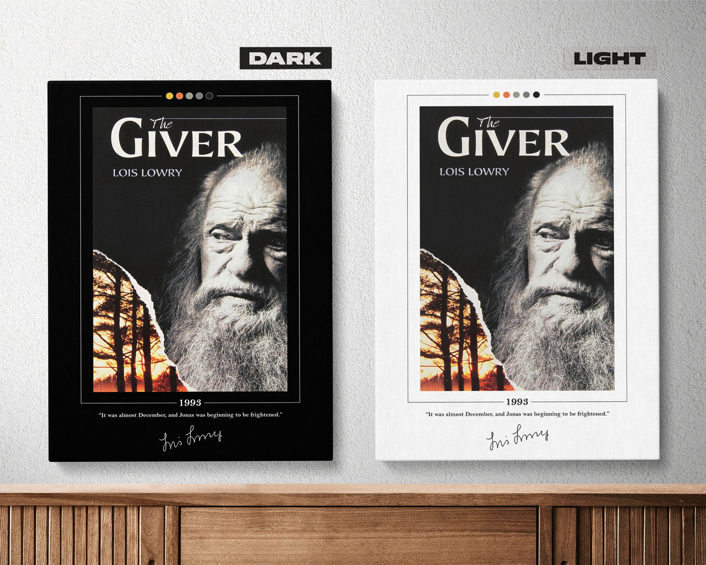The Giver Book Cover Poster | Lois Lowry, The Giver Poster, The Giver Print, Book Posters, Canvas Wall Art, Book Art, Book Lover Gift