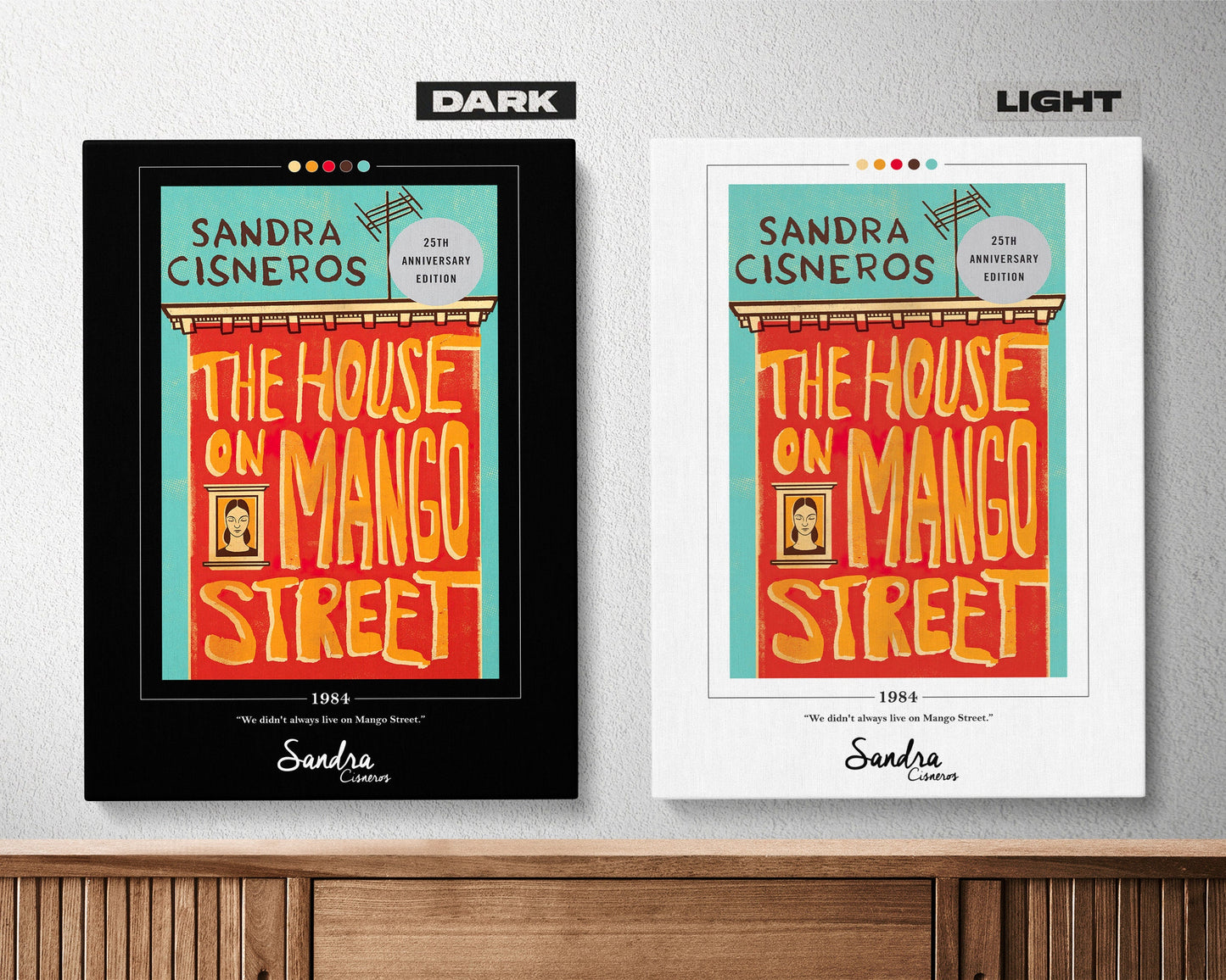 The House on Mango Street Book Cover Poster | Sandra Cisneros, The House on Mango Street Poster, Book Posters, Canvas Print, Book Lover Gift