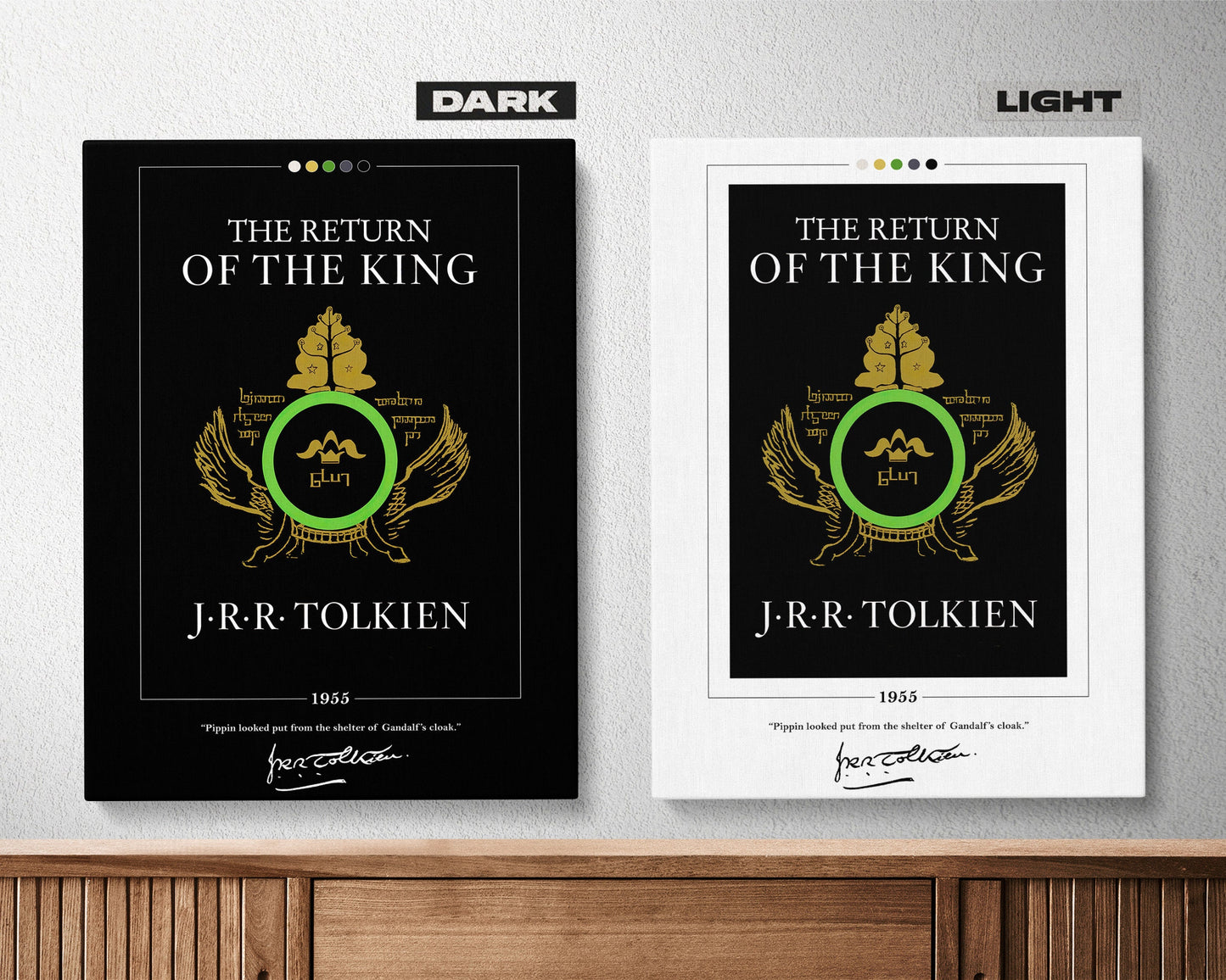 The Return of the King Book Cover Poster | J. R. R. Tolkien, Lord of the Rings Poster, Return of the King Print, Book Posters, Canvas Print
