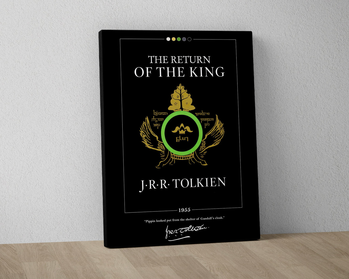 The Return of the King Book Cover Poster | J. R. R. Tolkien, Lord of the Rings Poster, Return of the King Print, Book Posters, Canvas Print