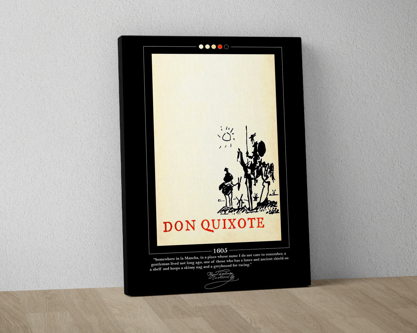 Don Quixote Book Cover Poster | Miguel de Cervantes, Don Quixote Poster, Don Quixote Print, Book Posters, Canvas Wall Art, Book Lover Gift