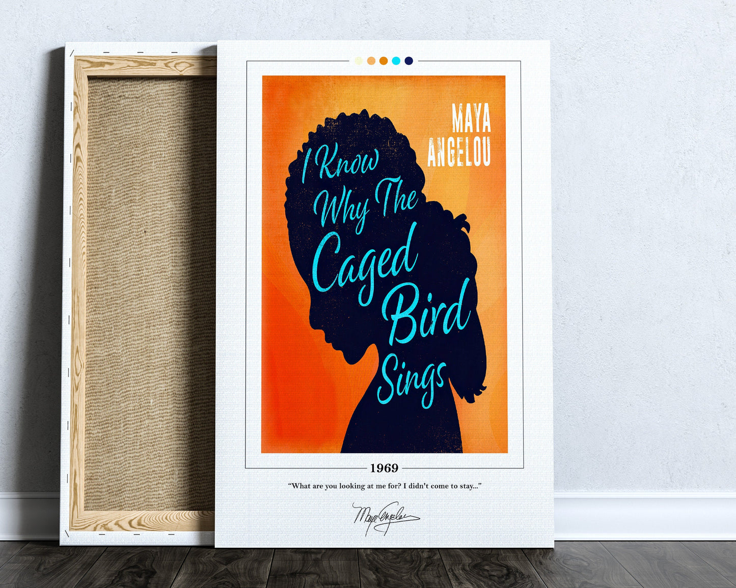 I Know Why the Caged Bird Sings Book Cover Poster | Maya Angelou, I Know Why the Caged Bird Sings Poster, Book Posters, Book Lover Gift